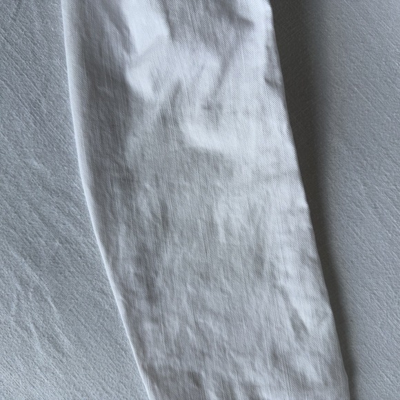 Vintage 2000's Ralph Lauren Cotton Blazer Cropped Jacket Sz 6 White Wide Lapel - Picture 8 of 12